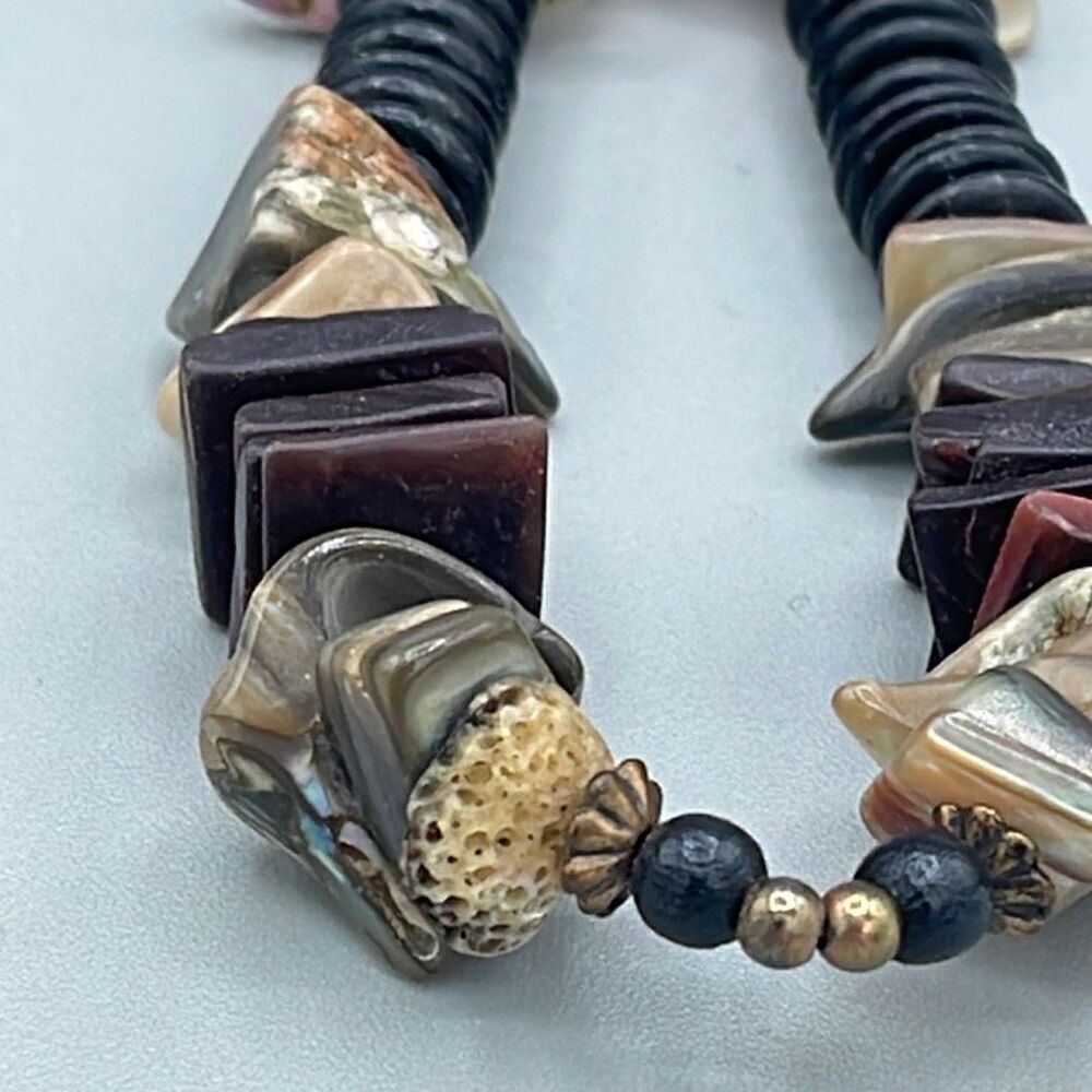 Heishe Style Shell Disks And Shell Necklace. Ethn… - image 6